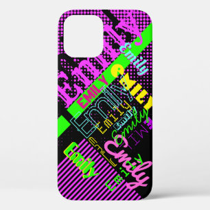 Case-Mate iPhone Case Votre nom Couleur amusante Rétro inspiré des ann