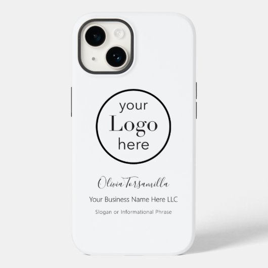 Coques Case-Mate iPhone Votre nom de logo (Verso)
