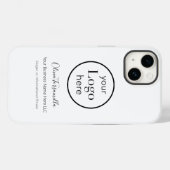 Coques Case-Mate iPhone Votre nom de logo (Verso (horizontal))