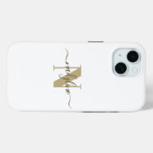 Coques Case-Mate iPhone Votre nom et initiale personnalisent (Verso (horizontal))