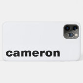 Coques Case-Mate iPhone Votre nom Moderne Blanc (Dos (Horizontal))