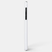 Coques Case-Mate iPhone Votre nom Moderne Blanc (Dos/Gauche)