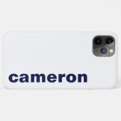 Coques Case-Mate iPhone Votre nom Moderne Blanc (Dos (Horizontal))