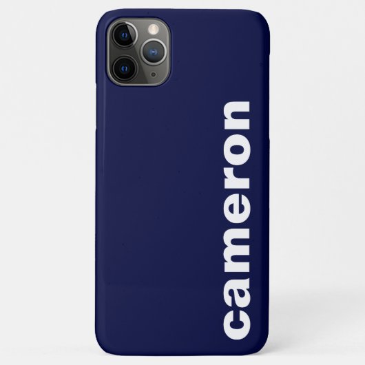 Coques Case-Mate iPhone Votre nom Moderne Marine (Dos)