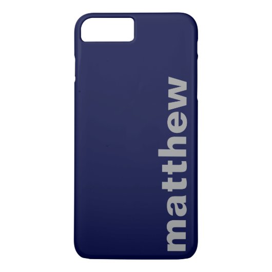 Coques Case-Mate iPhone Votre nom Moderne Marine (Dos)
