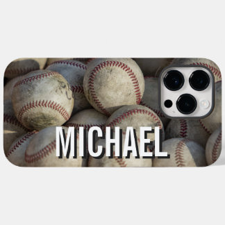 Coque Pour Pour iPhone 14 Pro Max Votre nom oeuvre de baseball personnalisable