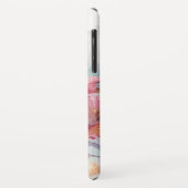 Coques Case-Mate iPhone Votre nom sur les fleurs de printemps d'aquarelle (Dos/Gauche)