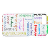 Coques Case-Mate iPhone Votre nom Word Cloud Fun Fontes Typographie (Dos (Horizontal))
