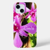 Coques Case-Mate iPhone Votre orchidée rose design (Verso)