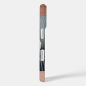 Coques Case-Mate iPhone Votre photo, Faux Rose Gold Metal & Script Nom (Verso / Droite)