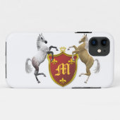 Coques Case-Mate iPhone Votre propre monogramme d'armoiries (Dos (Horizontal))