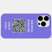 Coques Case-Mate iPhone Votre QR Code personnalisé Texte et couleur Drôle  (Verso (horizontal))