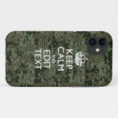 Coques Case-Mate iPhone Votre texte Camouflage numérique Bois Conserver le (Dos (Horizontal))