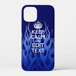 Coques Pour iPhone Votre texte pour garder le calme sur Blue Racing F