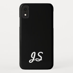 Case-Mate iPhone Case Votre Texte, Simple, Script Retro   Noir