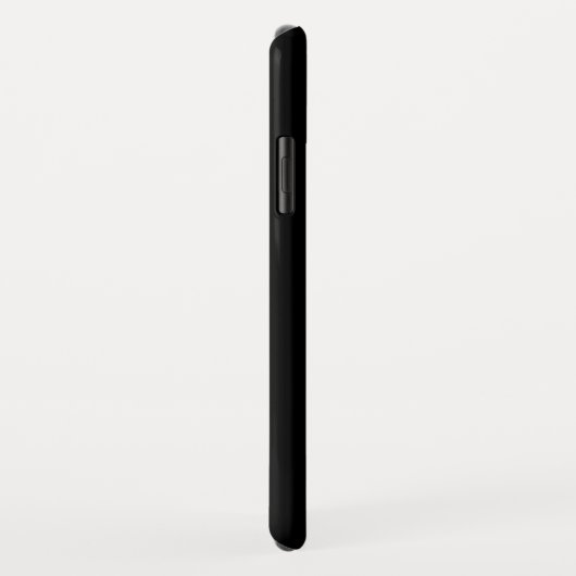 Coques Case-Mate iPhone Votre Texte, Simple, Script Retro | Noir (Dos/Droite)