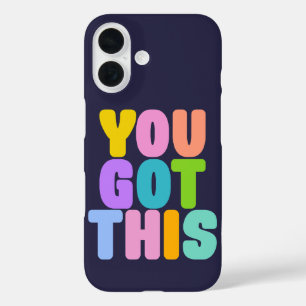 Coques iPhone 16 Vous avez cette citation inspirante colorée mignon