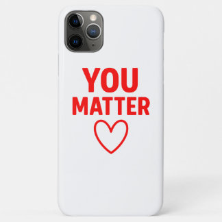 Case-Mate iPhone Case Vous avez de l'importance" Positivité du coeur rou