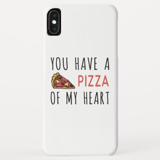 Coques Case-Mate iPhone Vous avez une pizza de mon coeur (Dos)