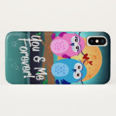 Coques Case-Mate iPhone Vous et moi pour toujours hibou (Dos (Horizontal))