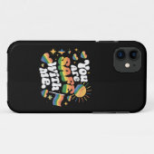 Coques Case-Mate iPhone Vous êtes en sécurité avec moi LGBT Rainbow Gay (Dos (Horizontal))