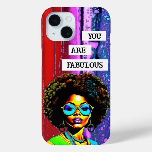 Coques Case-Mate iPhone Vous Êtes Fabuleux | Femme de couleur (Verso)