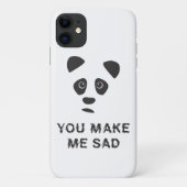 Coques Case-Mate iPhone Vous me rendez triste. Panda triste. (Dos)