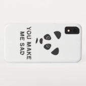 Coques Case-Mate iPhone Vous me rendez triste. Panda triste. (Dos (Horizontal))
