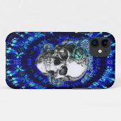 Coques Case-Mate iPhone Vous n'êtes pas ici crâne rose trippy en menthe de (Dos (Horizontal))