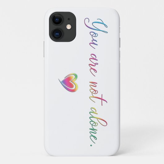 Coques Case-Mate iPhone Vous N'Êtes Pas Seule (Dos)