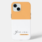 Coques Case-Mate iPhone Vous Pouvez | Devis motivationnel | Inspirationnel (Verso)