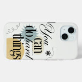 Coques Case-Mate iPhone Vous pouvez faire des choses difficiles Inspiratio (Verso (horizontal))