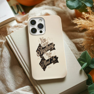 Coques iPhone 16 Pro Max Vous Pouvez Faire N'Importe Quoi Citer Beige Brown