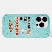 Coques Case-Mate iPhone Vous Pouvez M'Appeler Enseignant Chat (Verso (horizontal))