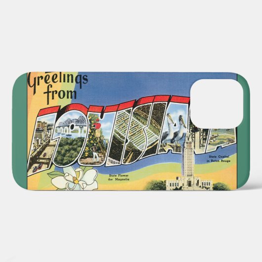 Coques Case-Mate iPhone Voyage à l'ancienne, Salutations de la côte du Gol (Verso (horizontal))