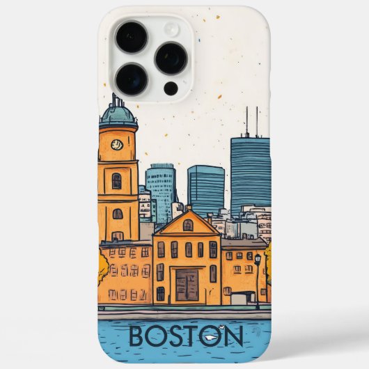 Coques Case-Mate iPhone Voyage Boston MA États-Unis (Verso)