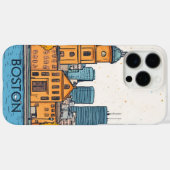 Coques Case-Mate iPhone Voyage Boston MA États-Unis (Verso (horizontal))