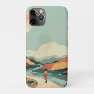 Case-Mate iPhone Case Voyage de montagne rivière bohème sarcelle terre c