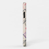 Coques Case-Mate iPhone Voyage de timbres de passeport (Dos/Droite)