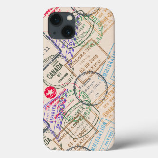 iPhone 13 Case Voyage de timbres de passeport