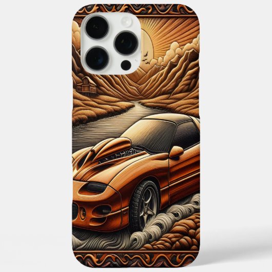 Coques Case-Mate iPhone Voyage pittoresque avec Muscle Car (Verso)