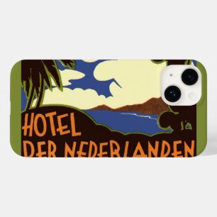 Coque Pour iPhone 14 Voyage Vintage Jakarta Indonésie Hôtel Nederlanden
