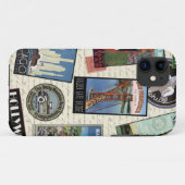 Coques Case-Mate iPhone voyage vintage moderne USA (Dos (Horizontal))