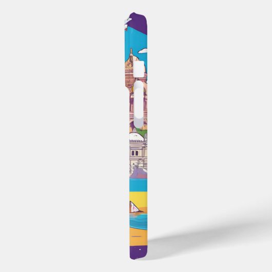 Coques Case-Mate iPhone Voyager dans le monde iPhone 15 - élégant (Verso / Gauche)