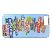 Coques Case-Mate iPhone Voyagez à travers le Monde (Dos (Horizontal))