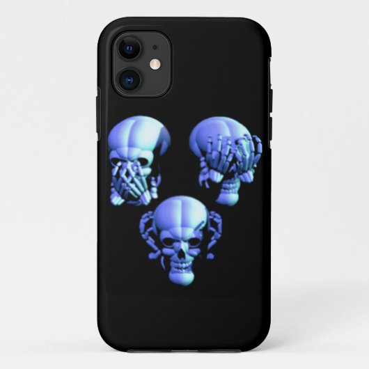 Coques Case-Mate iPhone Voyez, Ecoutez, Ne pas parler crânes mal iPhone 5G (Dos)