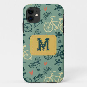 Case-Mate iPhone Case Voyons à vélo vert moderne Motif