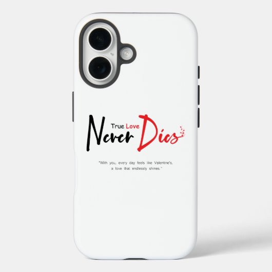Coques Case-Mate iPhone Vrai amour jamais mourir (Verso)