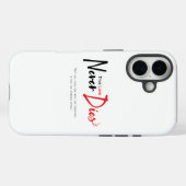 Coques Case-Mate iPhone Vrai amour jamais mourir (Verso (horizontal))
