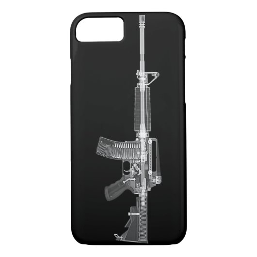 Coques Case-Mate iPhone Vraie TOMODENSITOMÉTRIE AR-15 du RAYON X ÉLEVÉ de (Dos)